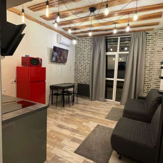 Red freezer apartament