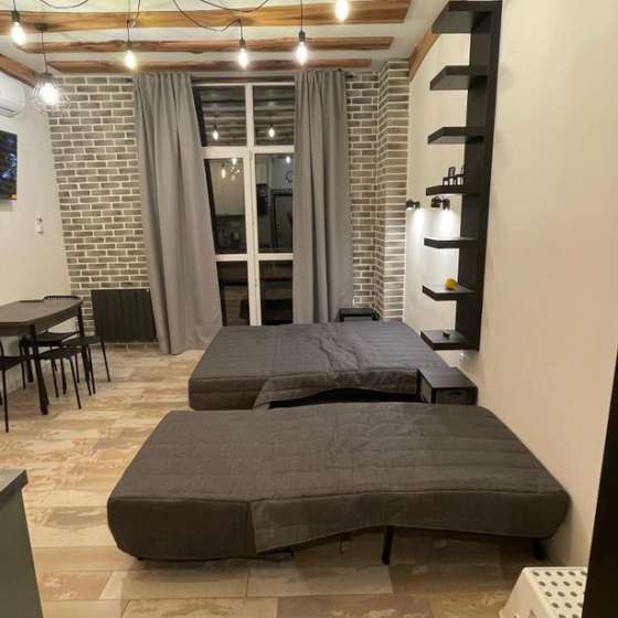 Red freezer apartament