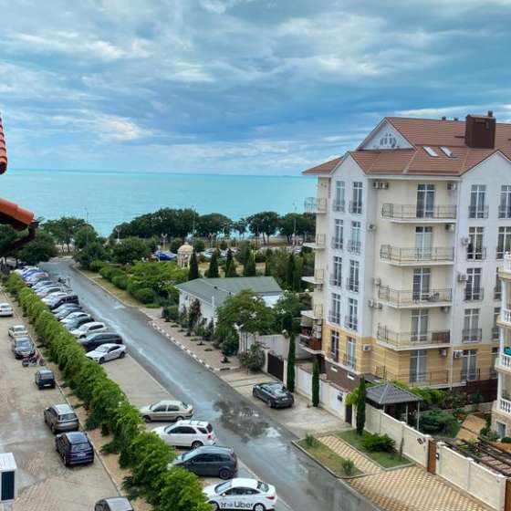 Апартаменты с видом на море, балкон, Крымская улица, 22, к 23