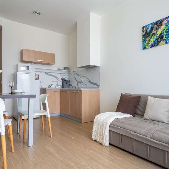 Двухкомнатные апартаменты с одной спальней (6-12 этаж) Brevis Rents