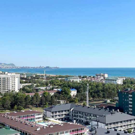 Уютная евро2к квартира в ЖК Кавказ с видом на море