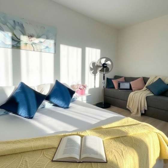 1-к. квартира, 46 м², 2 кровати